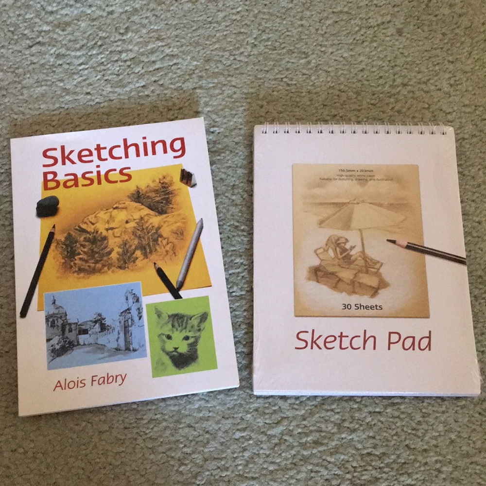 Sketching Basics book and Sketch Pad